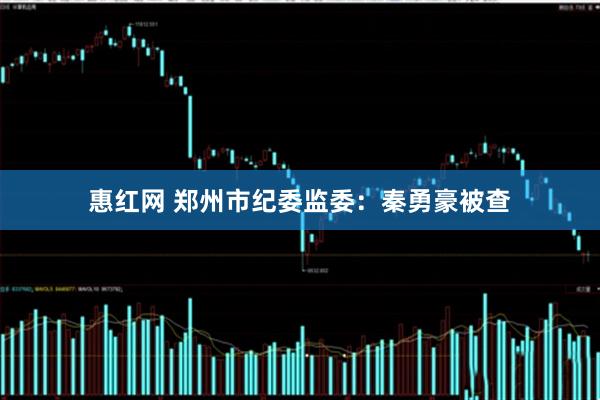 惠红网 郑州市纪委监委：秦勇豪被查