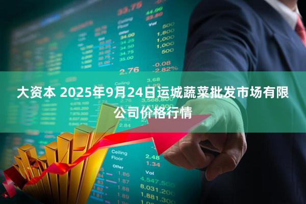 大资本 2025年9月24日运城蔬菜批发市场有限公司价格行情