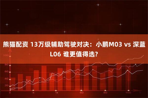 熊猫配资 13万级辅助驾驶对决：小鹏M03 vs 深蓝L06 谁更值得选?